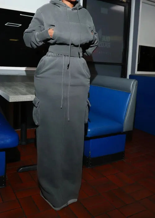 Luxe Contour Hoodie Maxi Set