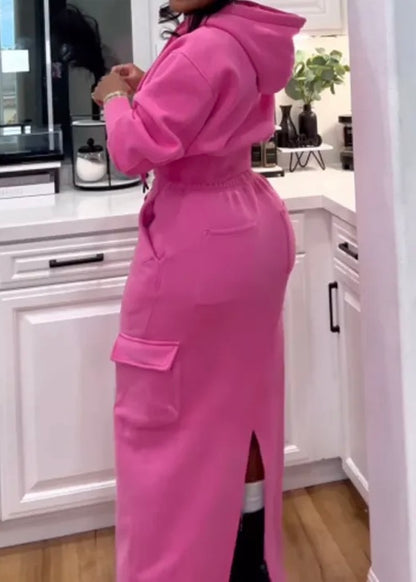Luxe Contour Hoodie Maxi Set